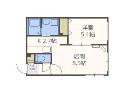 グランメールエース【202号室】の間取り