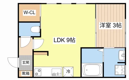 Nalu【202号室】の間取り