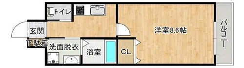 スプランディッド新大阪Ⅲ【11階】の間取り