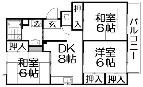 ヴァンベール91【202号室】の間取り