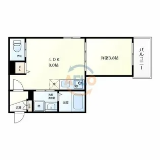 F asecia algol【1階】の間取り