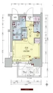プレサンス玉造駅前ルージュ【5階】の間取り