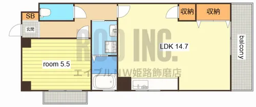 メゾン前田【6階】の間取り