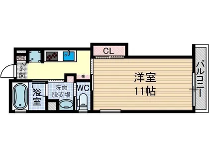 アンソレイユ茨木中津町【3階】の間取り