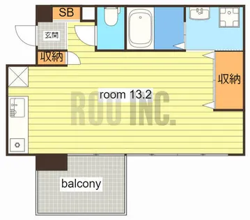 ラ・ベリーザ南今宿【604号室】の間取り