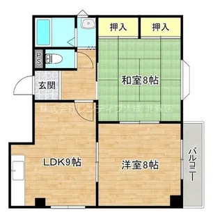 大阪府大阪市生野区巽南5丁目【マンション】の間取り