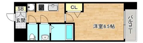 大阪府大阪市東成区中道3丁目【マンション】の間取り