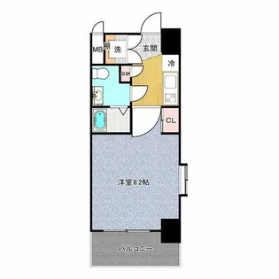 ディナスティ都島北通【3階】の間取り