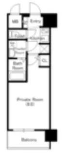 大阪府大阪市中央区松屋町住吉【マンション】の間取り