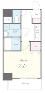 大阪府大阪市中央区北新町【マンション】の間取り