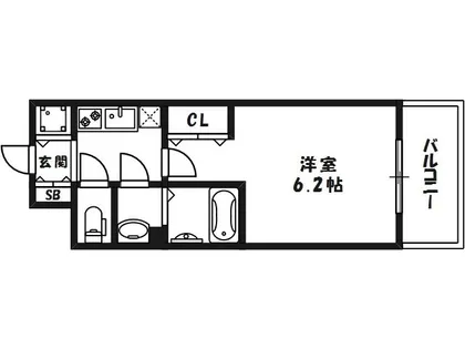 大阪府大阪市北区本庄西2丁目【マンション】の間取り