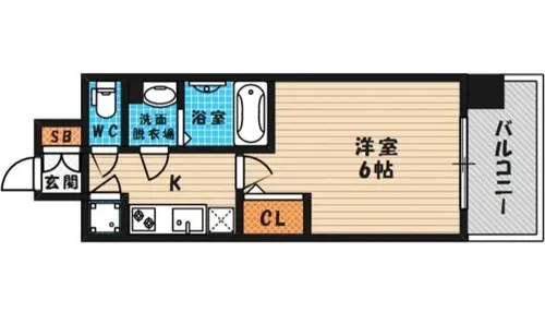 大阪府大阪市北区東天満1丁目【マンション】の間取り