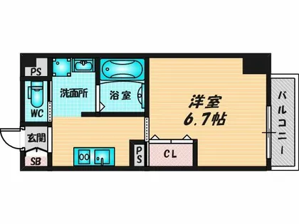 みおつくし布施【4階】の間取り