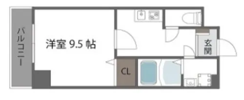 大阪府大阪市都島区片町1丁目【マンション】の間取り