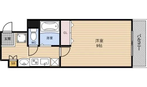 大阪府大阪市福島区海老江5丁目【マンション】の間取り