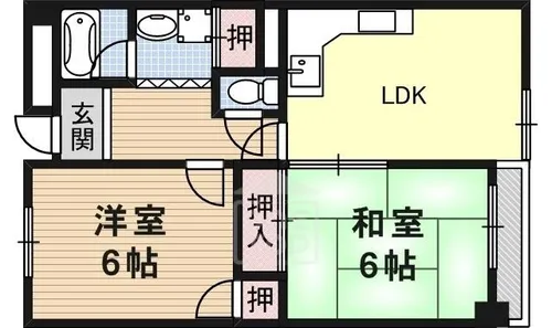 メゾン茨木西駅前【2階】の間取り