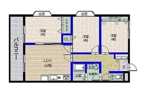 福岡県福岡市早良区重留1丁目【マンション】の間取り