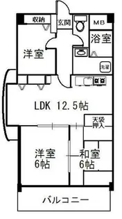 スペースビュー【205号室】の間取り