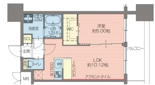 プレジオ難波EURO【12階】の間取り