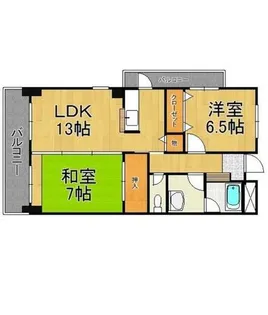 福岡県福岡市城南区長尾3丁目【マンション】の間取り