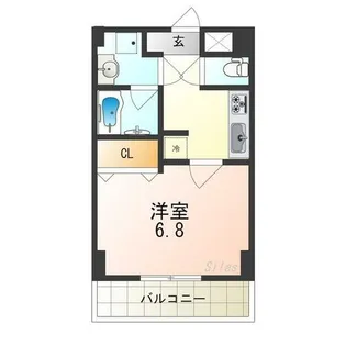 ローズステージ泉大津駅前【4階】の間取り