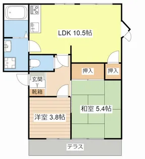 アーバンパレス 2番館【0103号室】の間取り