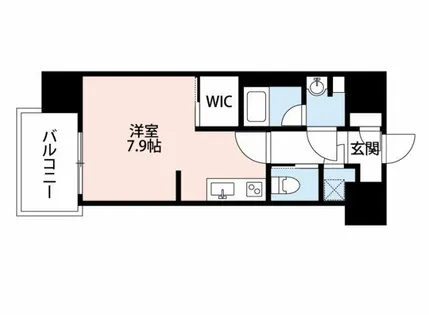 アソシアグロッツォ薬院サウスガーデン【10階】の間取り