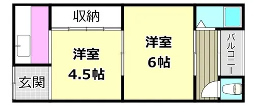 吉田ハイツ【104号室】の間取り