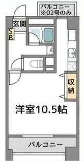 ルネシアガーデン【7階】の間取り