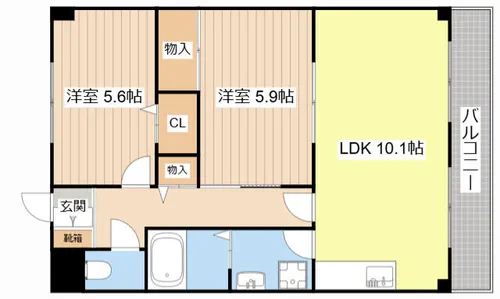 スーリールⅠ番館【403号室】の間取り