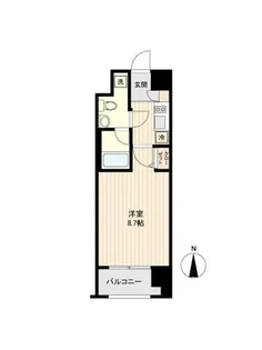 プレサンスNEO京都烏丸【1201号室】の間取り