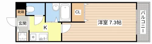 ヴェルドミール伊庭【208号室】の間取り