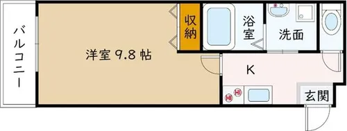 大阪府豊中市服部本町5丁目【アパート】の間取り
