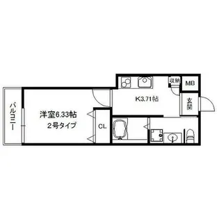 大阪府豊中市曽根西町2丁目【アパート】の間取り