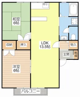 グレース福満【201号室】の間取り