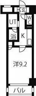 スタジオスクエア大須【9階】の間取り