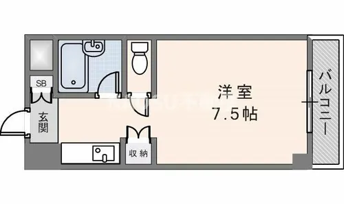 エクセルシオール長田【9階】の間取り