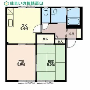 愛知県碧南市日進町4丁目【アパート】の間取り