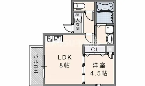 F mirai Noel【103号室】の間取り