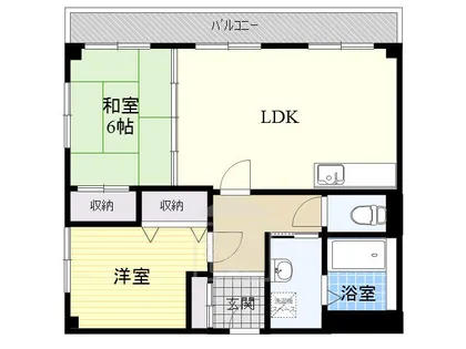 アンソレイユ中穂積【4階】の間取り