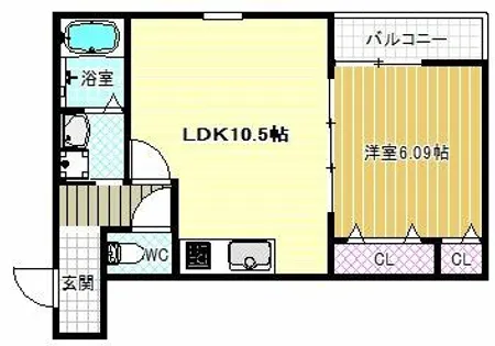 シャルマンエイトⅡ番館【3階】の間取り