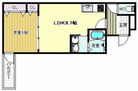 シャルマンエイトⅡ番館【3階】の間取り