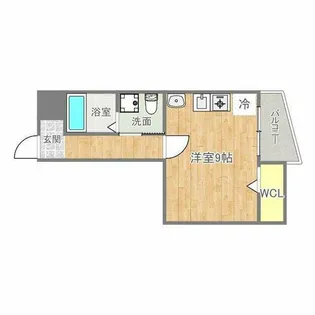 ブルービー玉造【3階】の間取り