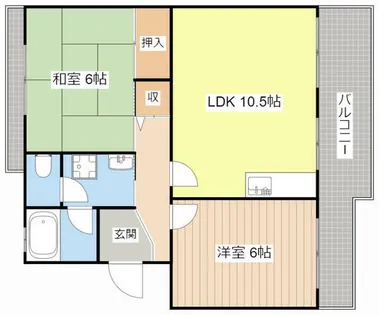 サンパティック8【205号室】の間取り