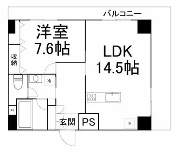 オアーゼ梅田東【703号室】の間取り