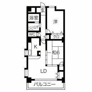 愛知県春日井市梅ケ坪町【マンション】の間取り