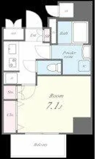 Fujiman北梅田【5階】の間取り