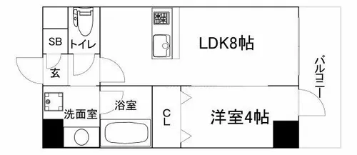 エステムコート大阪福島ルアーナ【5階】の間取り