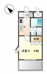 プリオール木村【1階】の間取り