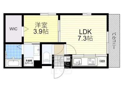 パレブロン【1階】の間取り